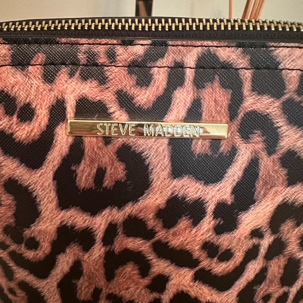 Steve Madden Cheetah Print Dome Crossbody Satchel - image 2